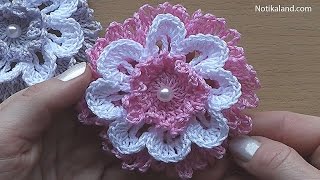 CROCHET Flower VERY EASY Tutorial [upl. by Alage]