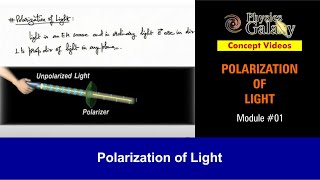 Class 12 Physics  Polarization of Light  1 Polarization of Light  For JEE amp NEET [upl. by Benedikta]