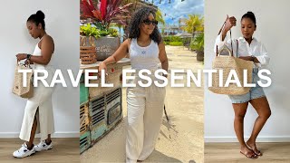 NEVER Travel WITHOUT These Items  20Piece Summer Travel Capsule Wardrobe [upl. by Tahp]