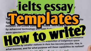 Writing templates for ielts  Discuss both views ielts essay templates  Templates for IELTS essay [upl. by Amirak]