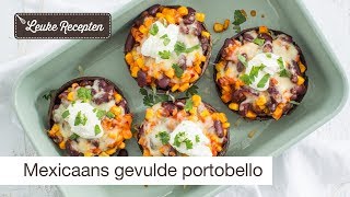 Mexicaans gevulde portobellos [upl. by Sinnal]