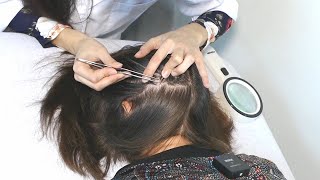 ASMR School Nurse LICE Check  Lice Removal with Tweezers Real Person [upl. by Tedra202]