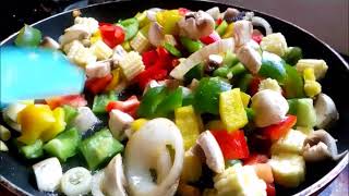 EASY TOSSED VEGETABLE SALAD [upl. by Etteroma]