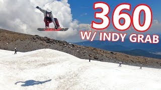 How To Front 360 w Indy Grab  Snowboarding Tricks [upl. by Perzan]