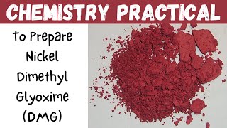 To Prepare Nickel Dimethylglyoxime DMG  Chemistry Practicals [upl. by Wey]