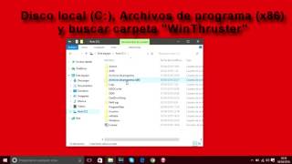 DESCARGAR E INSTALAR WINTHRUSTER [upl. by Niwdla]