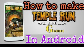 How to make Temple Run game on Android very easily stap by stap  sketchware [upl. by Hareema]