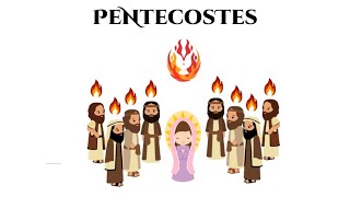 PENTECOSTES BRINCADEIRA  DESENHOS BÍBLICOS  CATEQUESE [upl. by Nosmoht892]