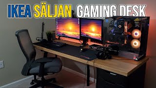 IKEA SALJAN Countertop Desk 🔧 2021 Gaming and Workstation Setup😀 [upl. by Shina]