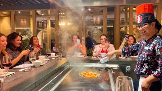 Teppanyaki dinner onboard Costa Smeralda [upl. by Eicnan]