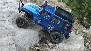 Traction Hobby Cragsman Pro 18 Jeep Rubicon Crawling [upl. by Saltsman]