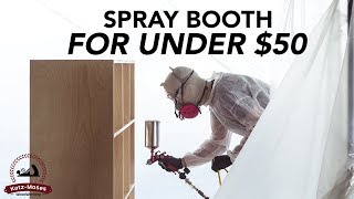 How to Build a DIY Spray Booth for Under 50 [upl. by Niamreg]