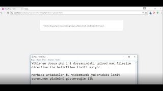 Wordpress yüklenen dosya phpini dosyasındaki belirtilen limiti aşıyor ÇÖZÜMÜWordpress Memory Limit [upl. by Tnahs405]
