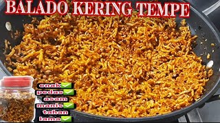 Cara Masak Balado Kering Tempe Teri Tahan Lama Pedas Manis  Resep Masakan Simple Olahan Sederhana [upl. by Vita]