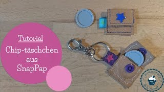 ChipTäschchen nähen  Schlüsselanhänger f Einkaufschip aus SnapPap  DIY Nähanleitung  mommymade [upl. by Pratte]