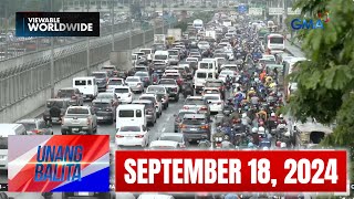 Unang Balita sa Unang Hirit SEPTEMBER 18 2024 HD [upl. by Enelehs112]