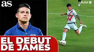 JAMES RODRÍGUEZ debuta con el RAYO VALLECANO  COLOMBIA inunda VALLECAS [upl. by Irmo]