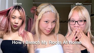 How I Bleach My Roots AT HOME [upl. by Margit]