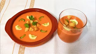 Supa rece de Legume sau Gazpacho  O Reteta sanatoasa incarcata de vitamine si minerale [upl. by Dlawso]