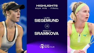 Laura Siegemund vs Rebecca Sramkova  2024 Hua Hin Final  WTA Match Highlights [upl. by Dlorah253]