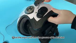 Bluetooth helmet headset installation reference video [upl. by Matazzoni623]