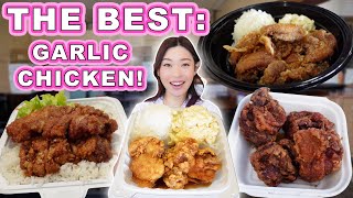 Finding THE BEST GARLIC CHICKEN in OAHU Food Tour  Garlicky Local Favorite Iconic Diner amp more [upl. by Oicram]