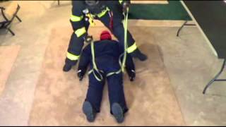 Single Firefighter Hasty Harness for Victim Rescue [upl. by Wilterdink516]