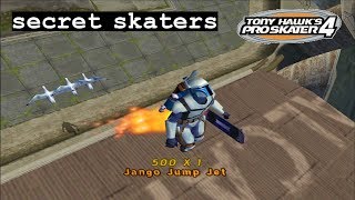 Tony Hawks Pro Skater 4 PS2  Secret Skaters [upl. by Nhguahs]