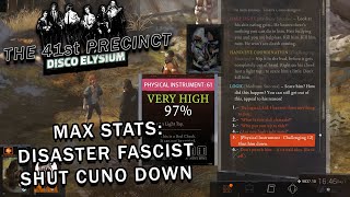 Disco Elysium  Punching Cuno  Max Stats [upl. by Namhar954]