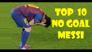 Lionel Messi ● Top 10 Open Goal Misses ● Top 10 Goles Fallados [upl. by Hewie]