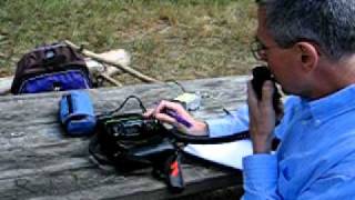 QSO AVEC F5UEUP DANS LE GARD F5MOX QRP AU BOIS DE VINCENNES LE 31 MAI 2011 [upl. by Nomannic]