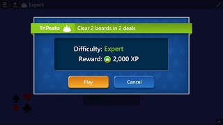 Microsoft Solitaire Collection  TriPeaks  Expert  November 2 2018  Daily Challenges [upl. by Cardon]