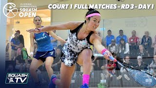 Squash El Gouna International 2019  Court 1  Full Matches  Rd 3 Day 1 [upl. by Mit]