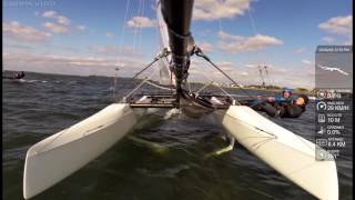 Nacra 17 Testing  Boat on Boat upwind [upl. by Arreit]