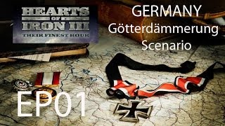 HOI III TFH Lets Play Germany Götterdämmerung scenario very hard EP01 [upl. by Gutow]