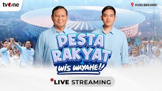 LIVE Pesta Rakyat Untuk Indonesia Maju Kampanye Akbar PrabowoGibran  tvOne [upl. by Aihgn]