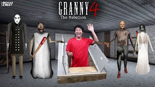 GRANNY 4 THE REBELLION  BASMENT ESCAPE GAMEPLAY  FUNNY HORROR GAME GRANNY  MOHAK MEET GAMING [upl. by Nolla]