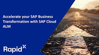 Accelerate your SAP Business Transformation with SAP Cloud ALM  Part 1 [upl. by Ahsel669]