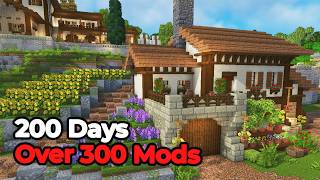 I Survived 200 DAYS Building The ULTIMATE Farm in Minecraft With 300 Mods  Part 2 [upl. by Epoh]