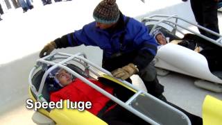 Bobsleigh  Piste olympique  la Plagne France [upl. by Bibah]