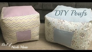 DIY Pouf Tutorial [upl. by Aienahs585]