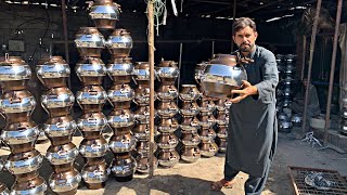 How is Afghanistan’s famous pressure cooker made from engine block at Ahmed Shah Mohsinzada factory [upl. by Adnowat113]