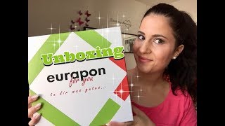 Unboxing  Eurapon for you  Tu dir was gutes  Naika [upl. by Irma]