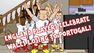 England players filmed celebrating Wales losing to Portugal EXCLUSIVE [upl. by Meid]