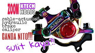 Zoom XTECH HB100 Hydraulic Brake Caliper  The Closer Look  BikecoholicPH [upl. by Beutner743]