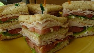 CLASSIC CLUB SANDWICH  How to make a CLUBHOUSE SANDWICH [upl. by Notlit]