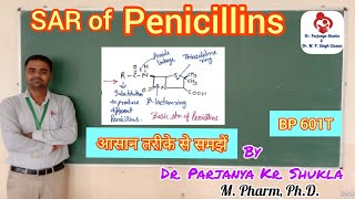 Structure Activity Relationship of Penicillins  SAR of Penicillin Derivatives  BP 601T  L4 [upl. by Mcmillan]