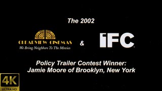 Clearview Cinemas amp IFC Policy Trailer Contest Winner 2002 4K FTD1325 [upl. by Ydnyl]