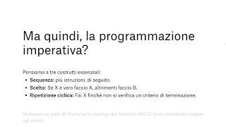 02 Programmazione imperativa e ad oggetti  03 Algoritmi e strutture dati [upl. by Eenttirb]