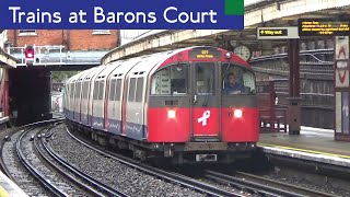 London Underground District And Piccadilly Line Trains At Barons Court [upl. by Kcirdahs]